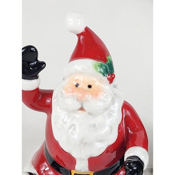 Fitz & Floyd Salt & Pepper Shakers 3 1/2" Ceramic 2007 Holiday Home New w/ Box - Picture 12 of 15